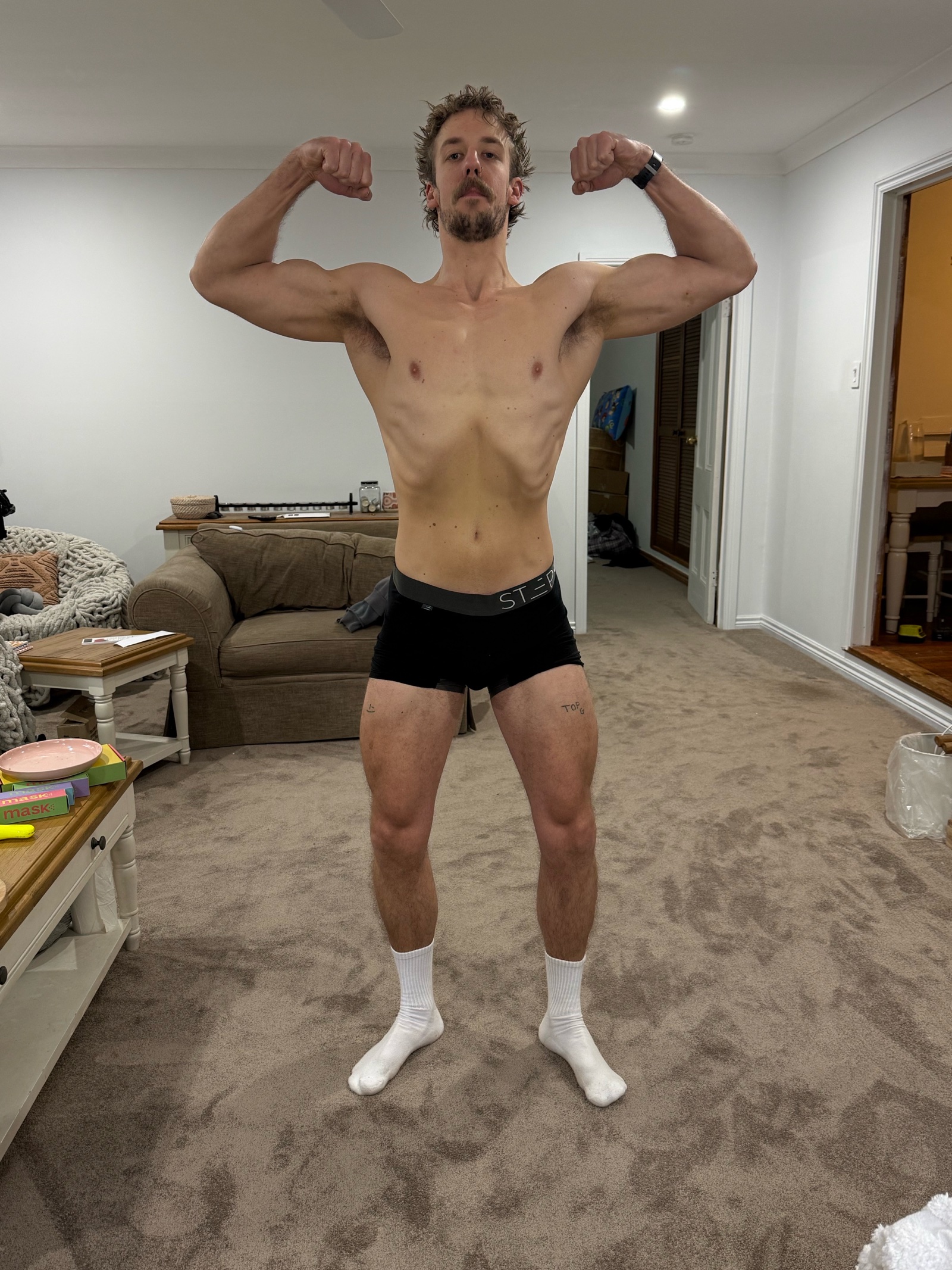 Elliot, lean and muscular after coaching